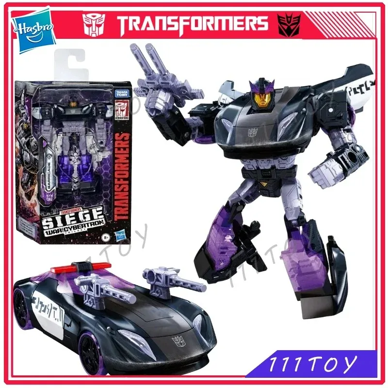 Фото Новые классические игрушки Hasbro Transformers: War for Cybertron Siege WFC-S41 Barricade, аниме-фигурки, роботы, подарки №2