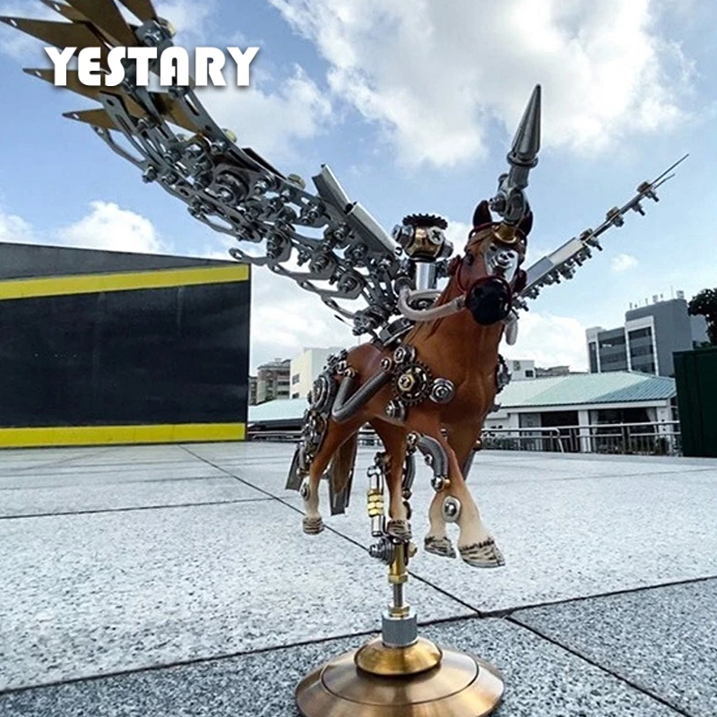 

Металлический 3D-пазл YESTARY, модель механического единорога, игрушки для детей, сборные игрушки, 3D пазл для взрослых и детей, подарки на день рождения