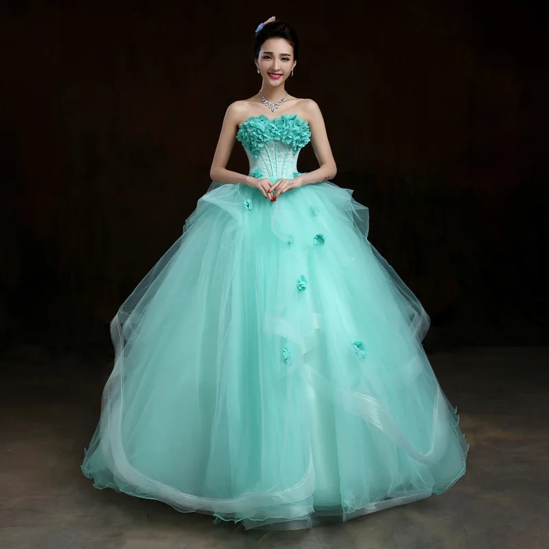 Без бретелек Quinceanera платья карамельного цвета Тюль Цветочные Выпускные 2022 новое