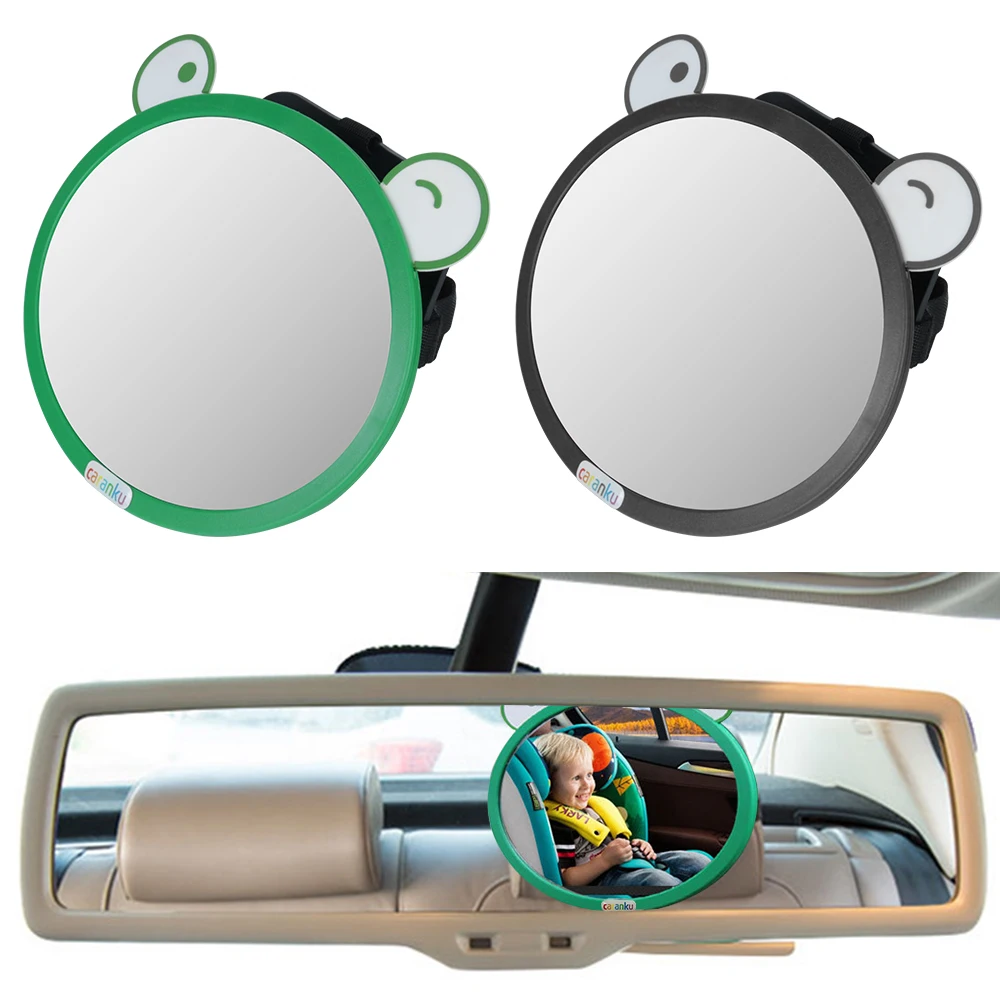 Safety Kids Monitor Auto Parts Baby Chair Convex Mirrors Universal Car Rear View Mirror Adjustable Backseat Rear View Cartoon