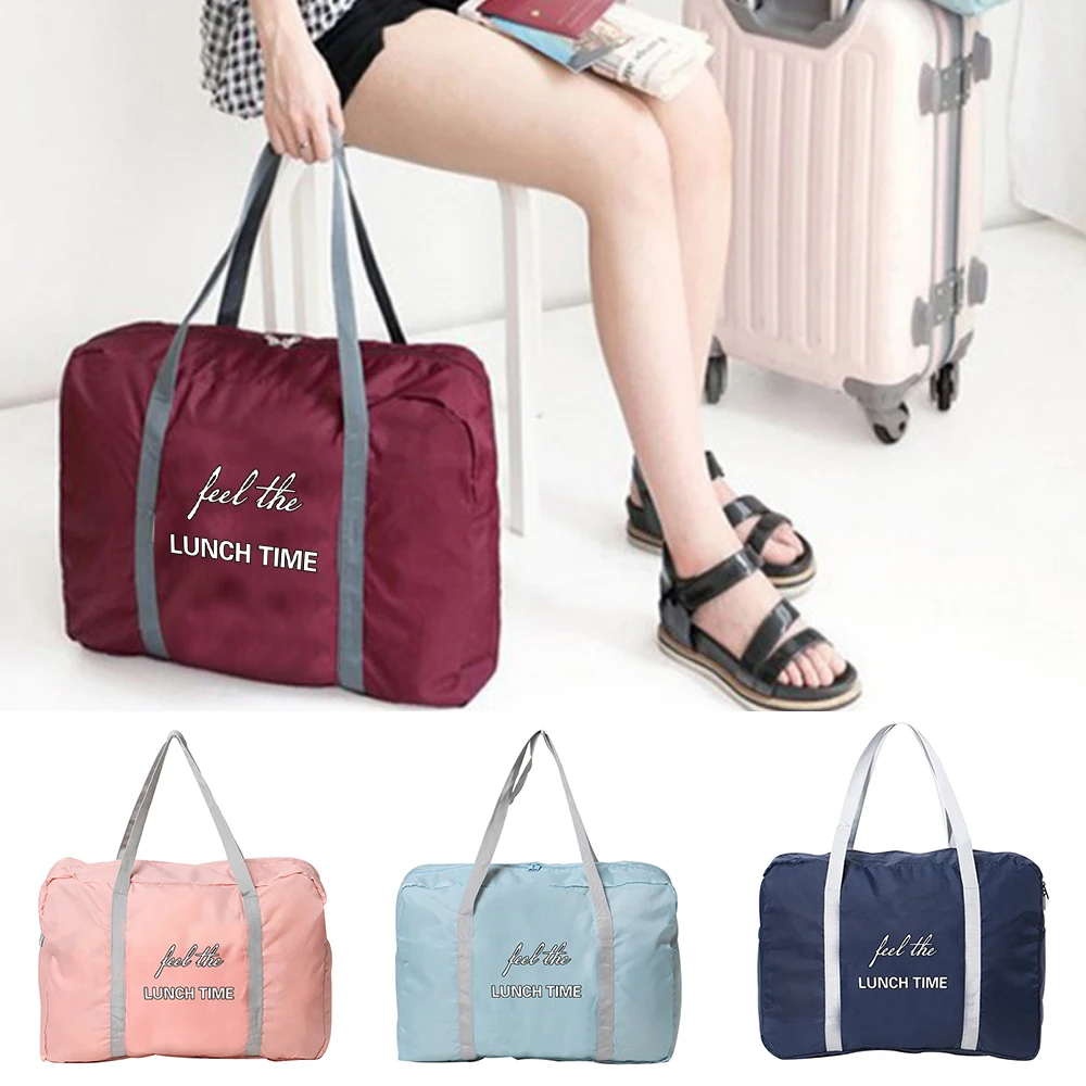 

Portable Travel Bag Folding Luggage Bags Nylon Waterproof Bag Large Capacity Hand Luggage Trip Traveling Bags Travel Suitcase