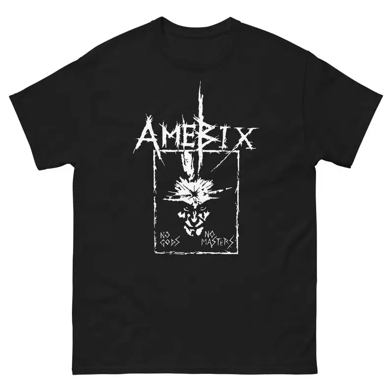 Мужская классическая футболка в стиле панк Классическая с круглым вырезом для