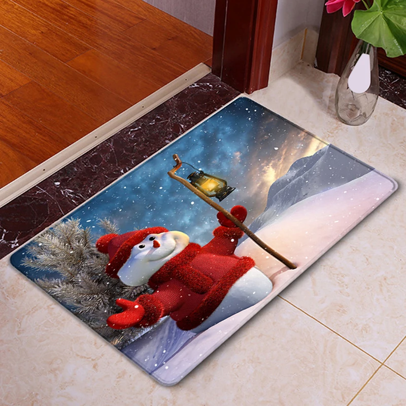 

Santa Claus Christmas Mat Outdoor Carpet Merry Christmas Decor For Home Christmas New Ornaments Navidad Xmas Gift New Year 2021