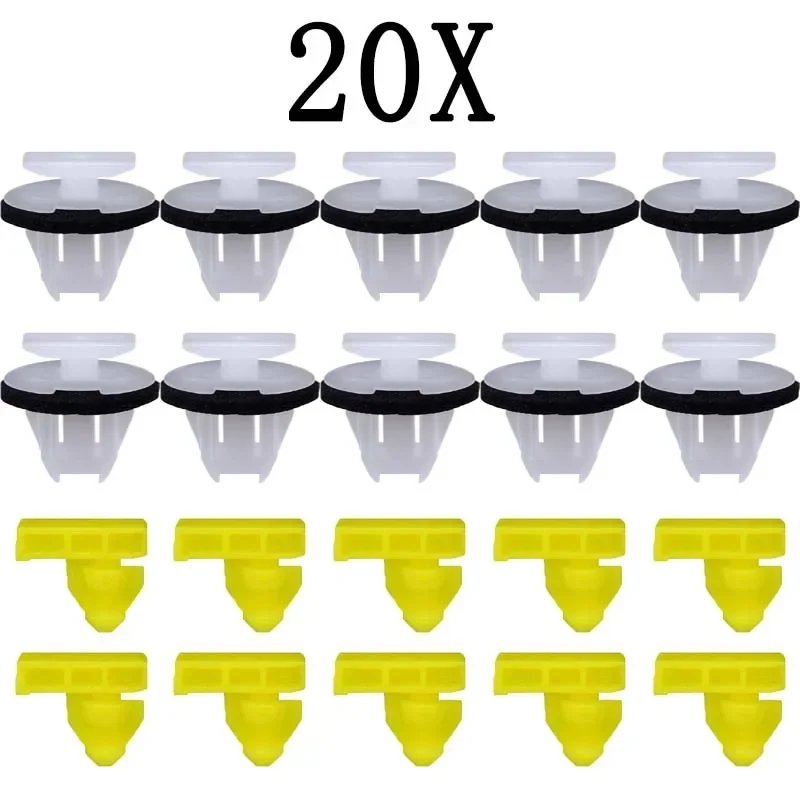 

20-60 шт. автомобильные зажимы для отделки колесной арки, фиксатор крыла, крепежный зажим для Nissan Armade Juke Murano Rogue X-Trail T31