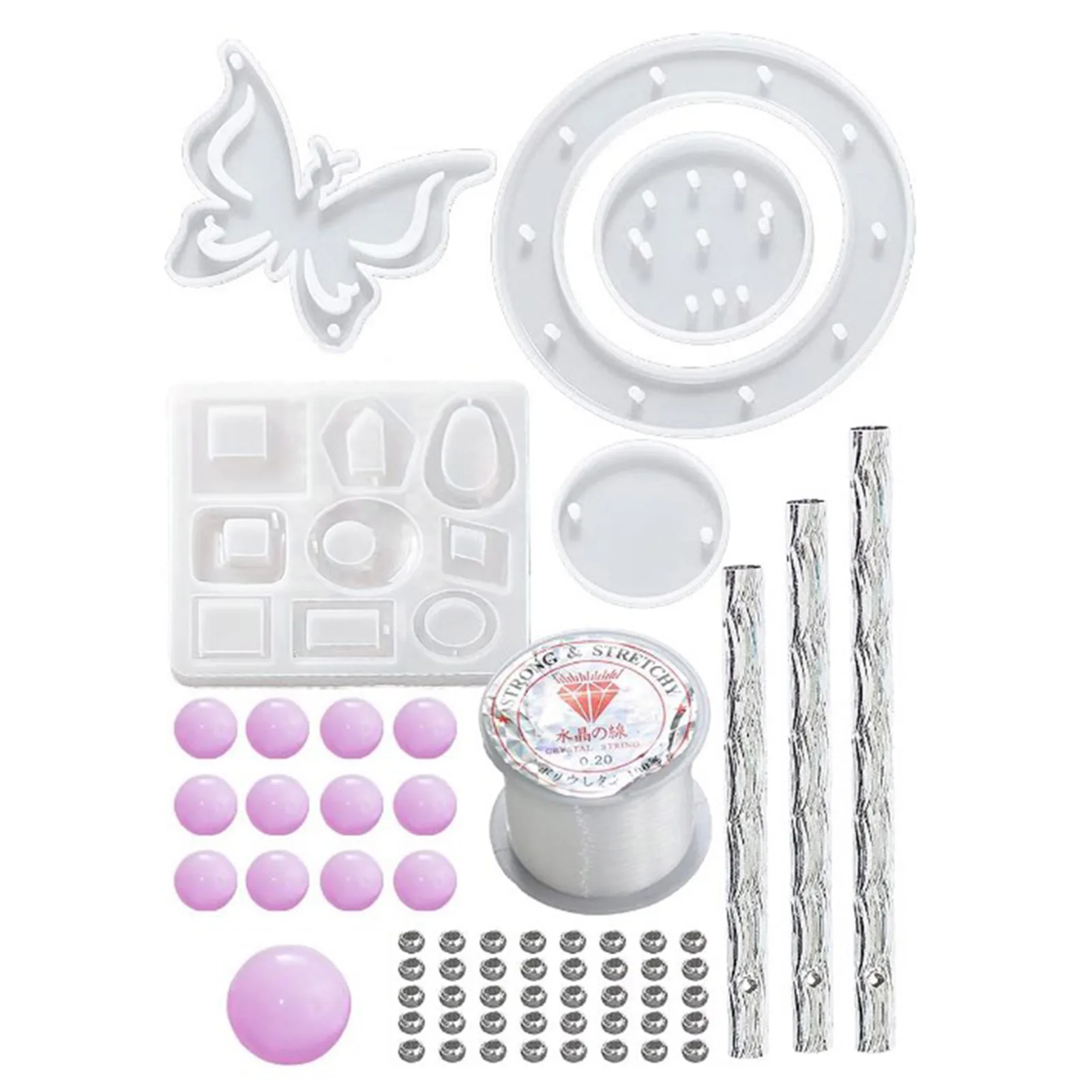 

Silicone Resin Wind Chimes Casting Mold Kit For Home Decoration Epoxy Resin Molds Keychain Silicone Resin Molds For Beginners