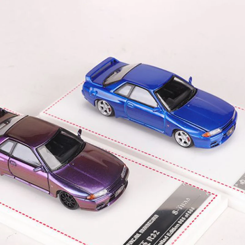 Литой Сплав фокусного расстояния масштаб 1:64 модель автомобиля Skyline GT-R R32 игрушка