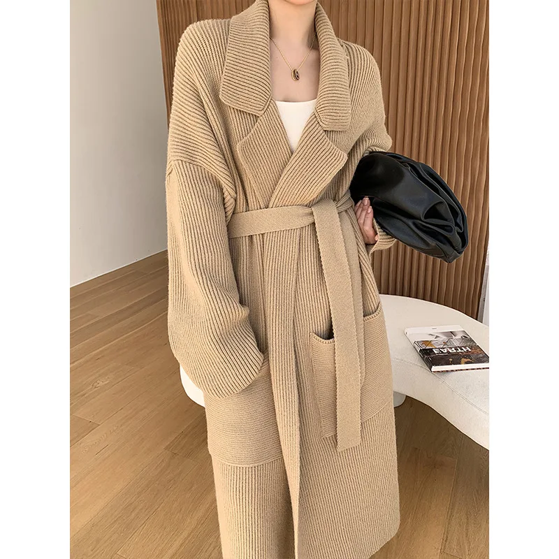 

loose and oversized women cardigans x-long cardigans trench coat
