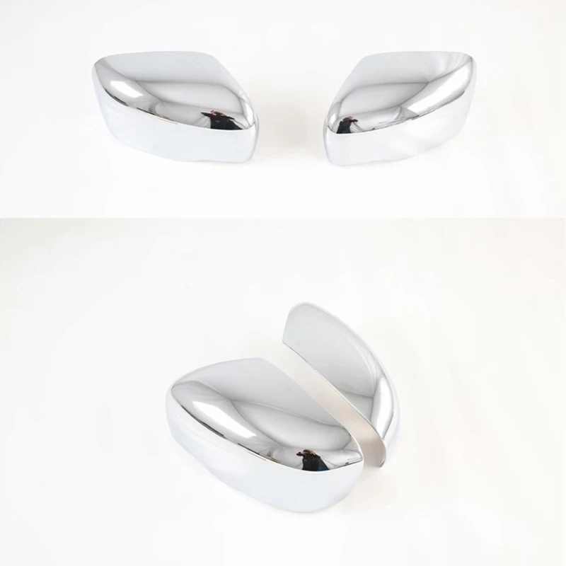 For Nissan Navara NP300 2015-2020 Car Side Door Rearview Mirror Cover Trim Frame Decoration Stickers Accessories Chrome