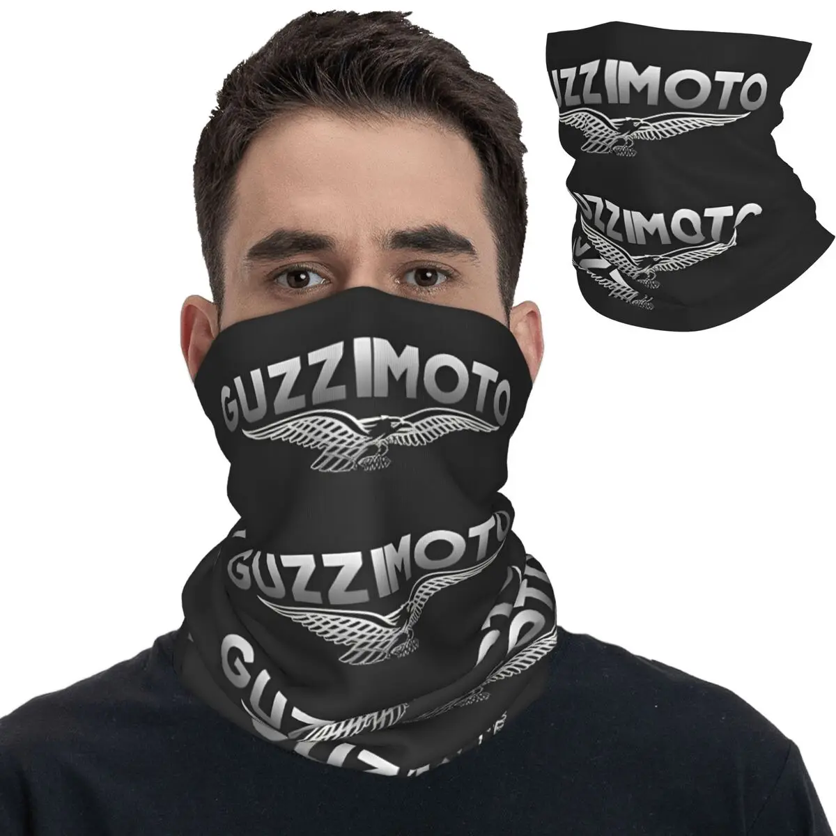 Мотоциклетная бандана Guzzi накидка на шею маска с принтом шарф