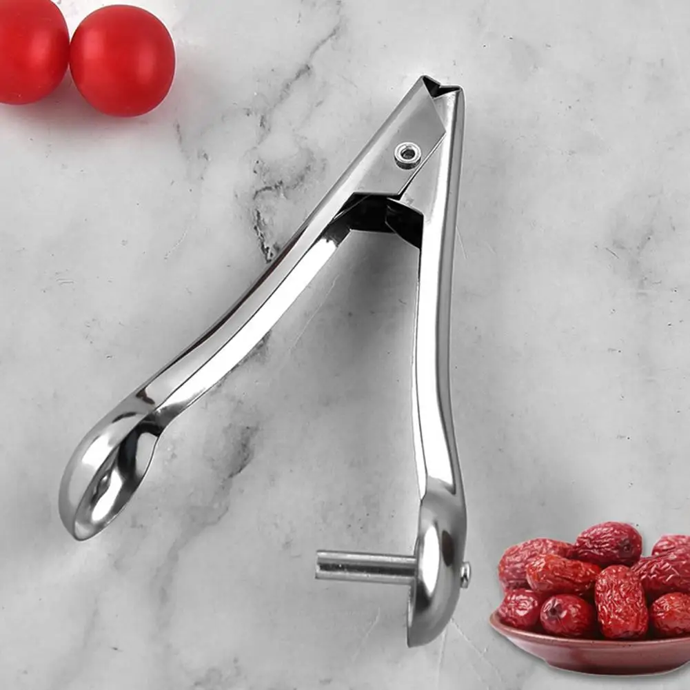 

Durable Fruit Pit Removers Polished Surface Wide Application Stainless-Steel Cherry Core Removers Kitchen Supplies