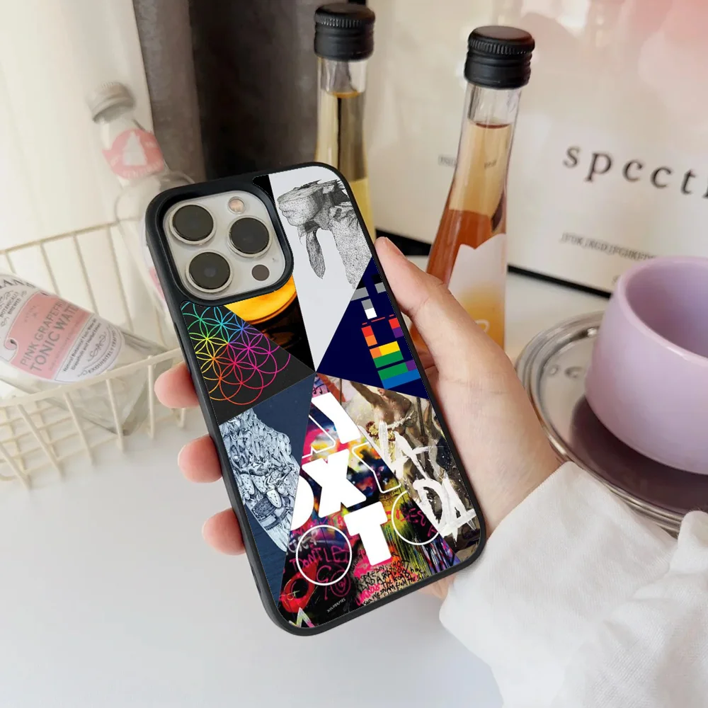 Чехол для телефона Band C-Coldplay Rock IPhone 11 12 13 14 15 16 Plus Pro Max зеркальный акриловый чехол из