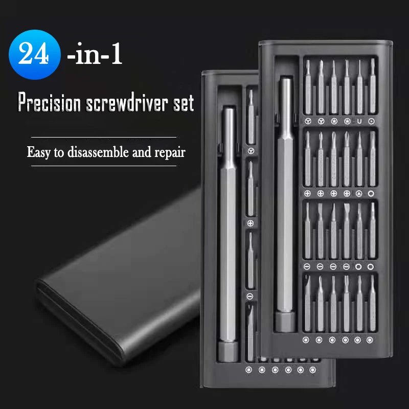 LISM 24 in 1 Screwdriver Set Magnetic Portable Mini Screwdriver Disassembly Phone Computer Suitable for Household Appliances