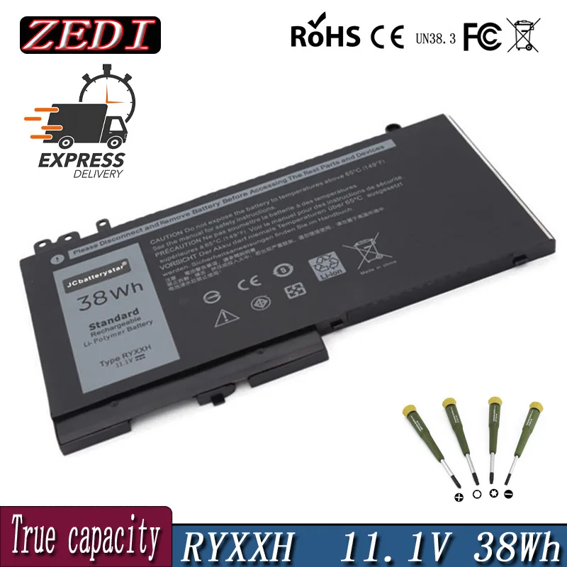 Аккумулятор для ноутбука JC RYXXH Dell Latitude 12 5000 11 3150 3160 3550 E5250 E5450 E5550 серии 9P4D2 1 В 38 Втч