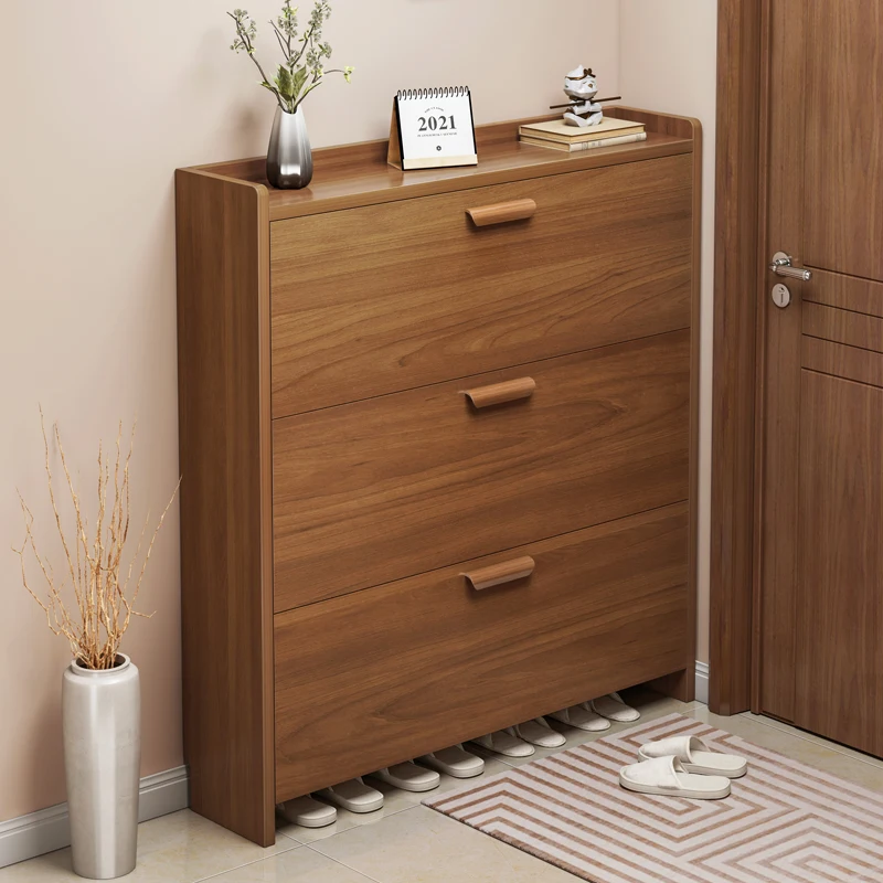 

Vertical Modern Shoe Racks Cabinet Nordic Space Saving Wooden Shoe Cabinet Storage Small Estante Para Zapatos Hallway Furniture