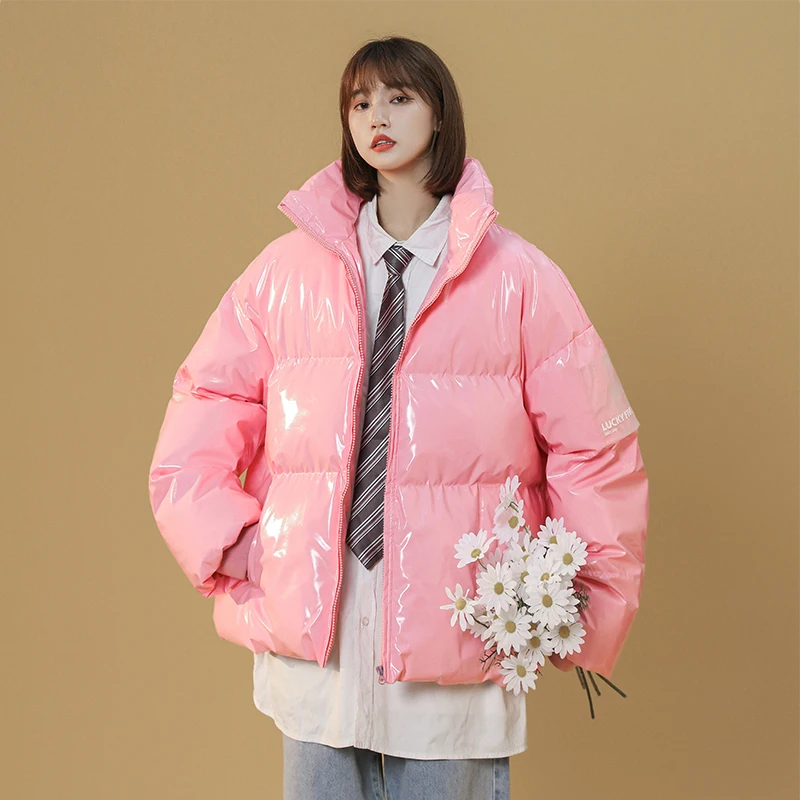 

Куртка-пуховик женская зимняя с подкладкой, в стиле Харадзюку