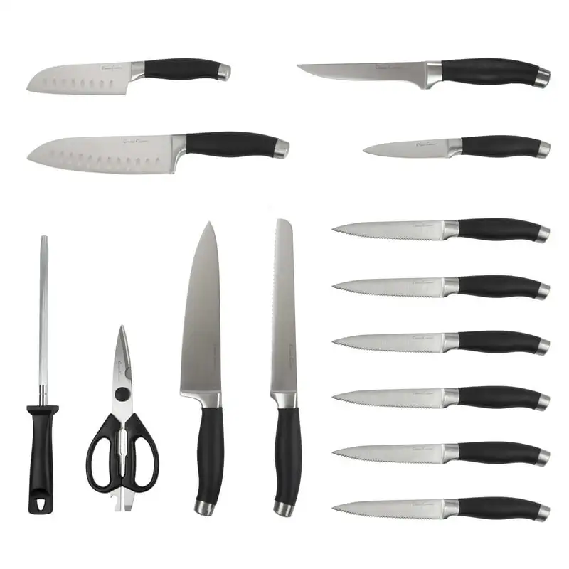 

Professional Quality Stainless Knife Set - 15 Piece