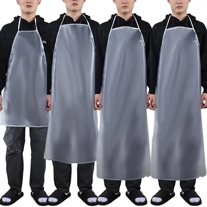 

Cooking Apron Waterproof Chef Baking Clothes Wipeable Women Kitchen Apron Oil Resistant Men Aprons Kitchen Cooking Clothes