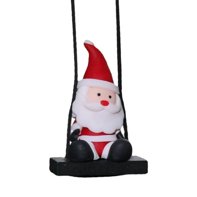 

Santa Claus Hanging Accessories Christmas Car Mirror Hanging Accessories Christmas Tree Hanging Ornaments Cute Swinging