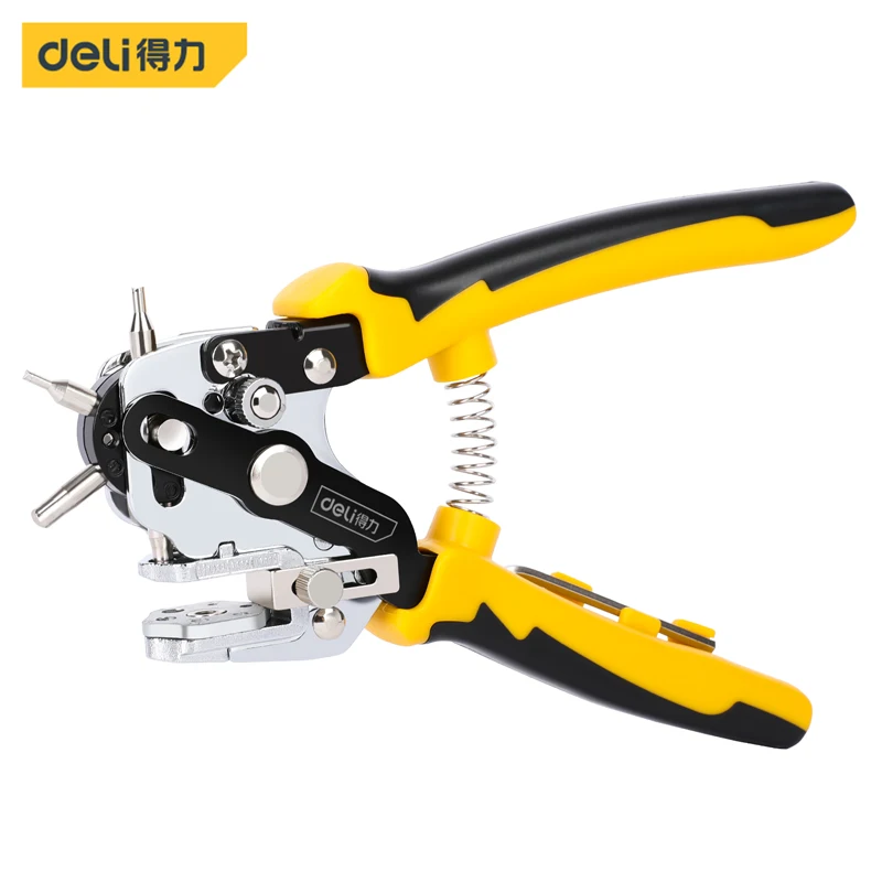 

1Pcs 6 Hole Labor-saving Punching Pliers V-Shaped Knife Edge Leather Iron Sheet Punching Pliers Multifunction Pliers Hand Tools