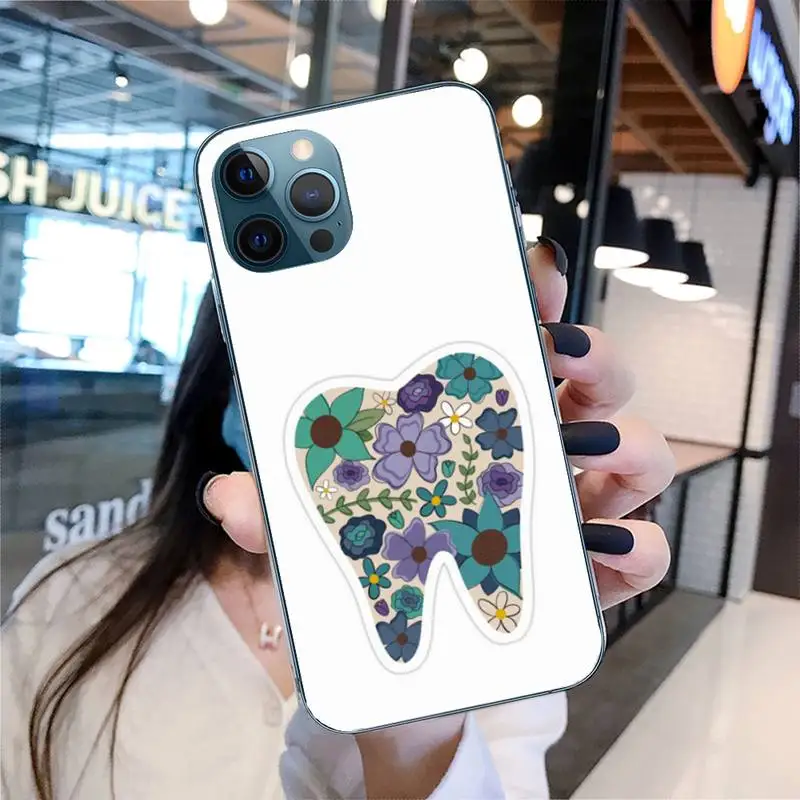 Смешной зубастый чехол для телефона Iphone 11 12 13 Pro Max 5s 6s 7 8 Plus X Xr Xs Se 2020 Mini.