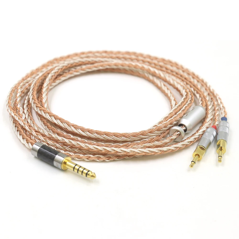 Баланс 3 5 Xlr 4 штекер на двойной 2 мм 16 ядер посеребренный смешанный кабель для
