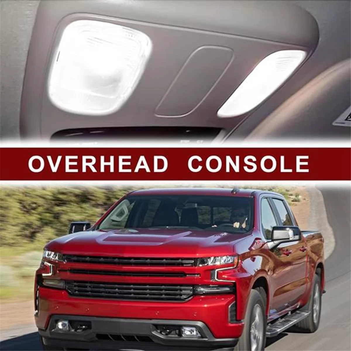 Автомобильная верхняя подсветка флэш-консоль для чтения флэш-памяти 1DK78BD1AA Dodge Ram