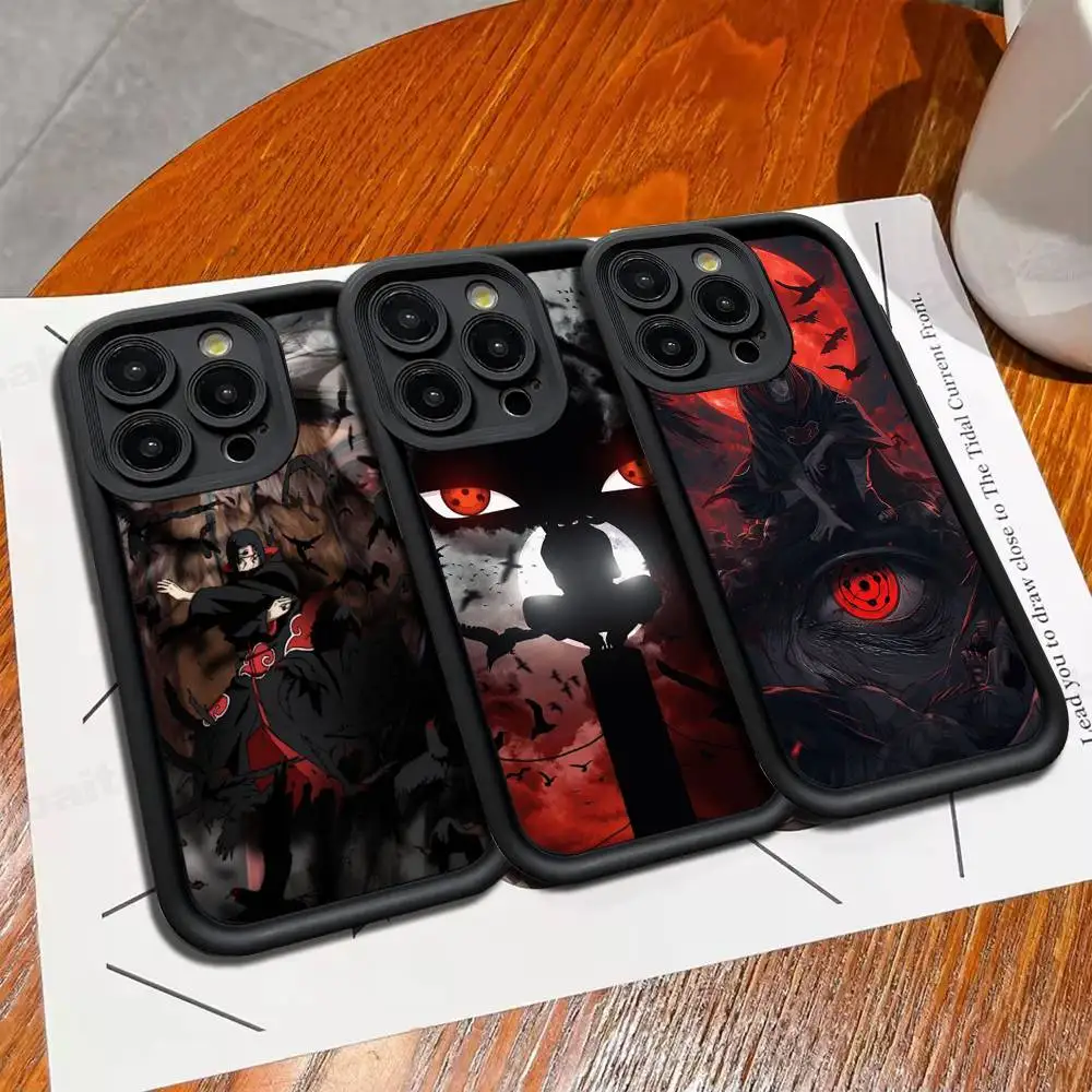 Фото Классический чехол для телефона U-Uchiha Itachi с аниме для IPhone 11, 12, 13, 14, 15, 16, 17 Pro Max Plus, противоударный защитный чехол №1