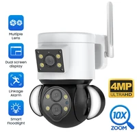 PZVDSOG  Smart Dual Lens Camera HD Outdoor Monitor Garden Protection Mobile Tracking Light Tracking