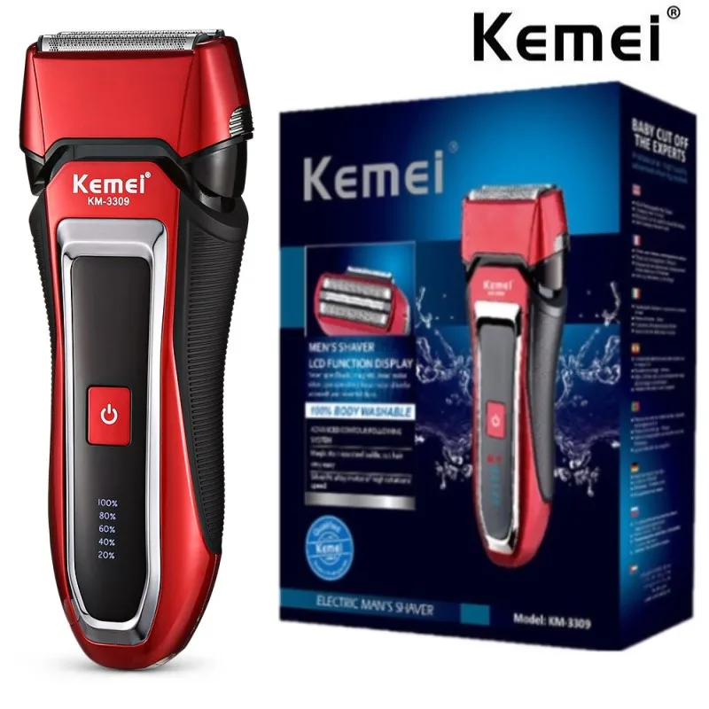 

Электробритва Kemei 45D для мытья бороды с возвратно-поступательным движением
