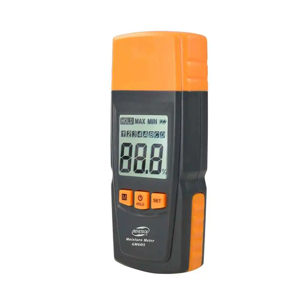 

GM605 LCD Digital Wood Moisture Meter Humidity Tester 0 41 Timber Damp Detector