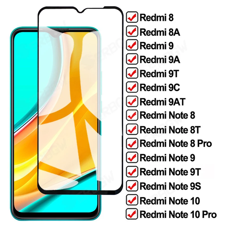 

Защитное стекло для Xiaomi Redmi 8A 9A 9AT 9C NFC, пленка из закаленного стекла для экрана Redmi Note 9, 10 Pro, 8T, 9T, 9S, пленка из стекла, 1-5 шт.