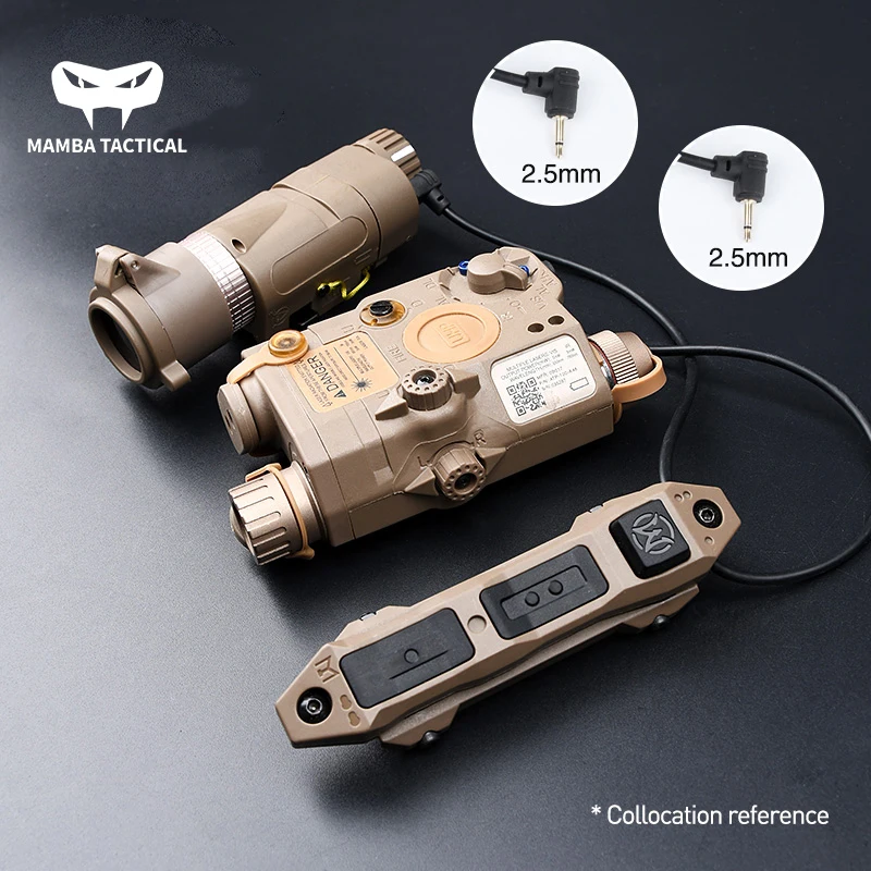 

NEW M300 M600 Remote Pressure Switch Dual Function Control SF/2.5 Plug Fit MLOK KEYMOD DBALA2 PEQ15 Tactical Flashlight Picatinn