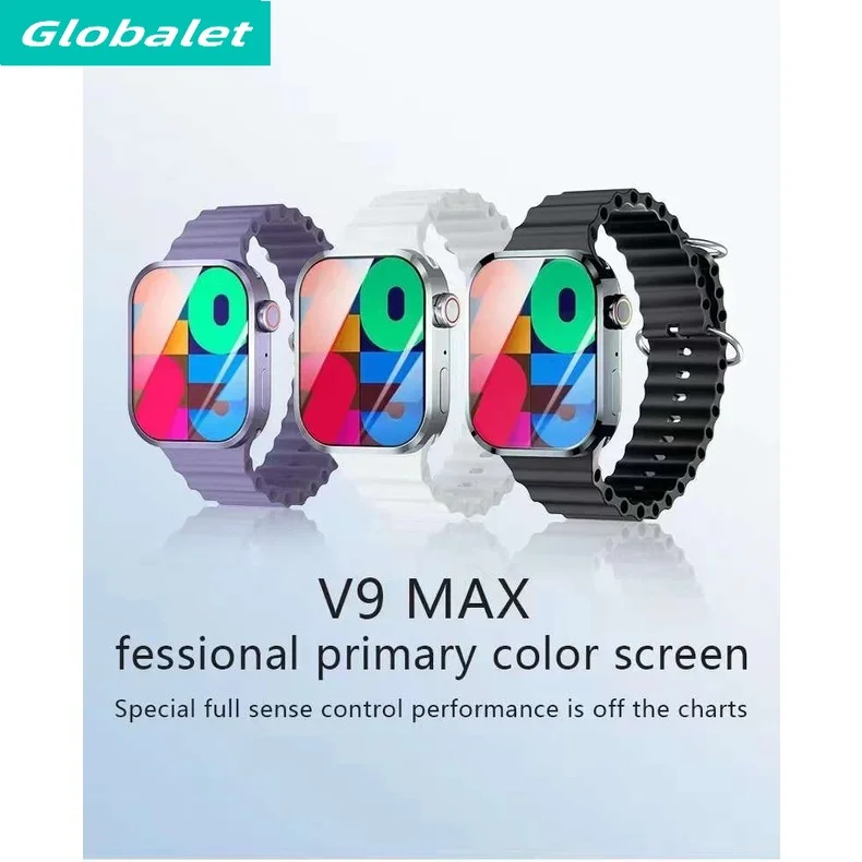 

Смарт-часы V9 Max для мужчин и женщин, экран AMOLED HD, дисплей 2023 дюйма, мониторинг здоровья, IP67, водонепроницаемые, для Android и IOS