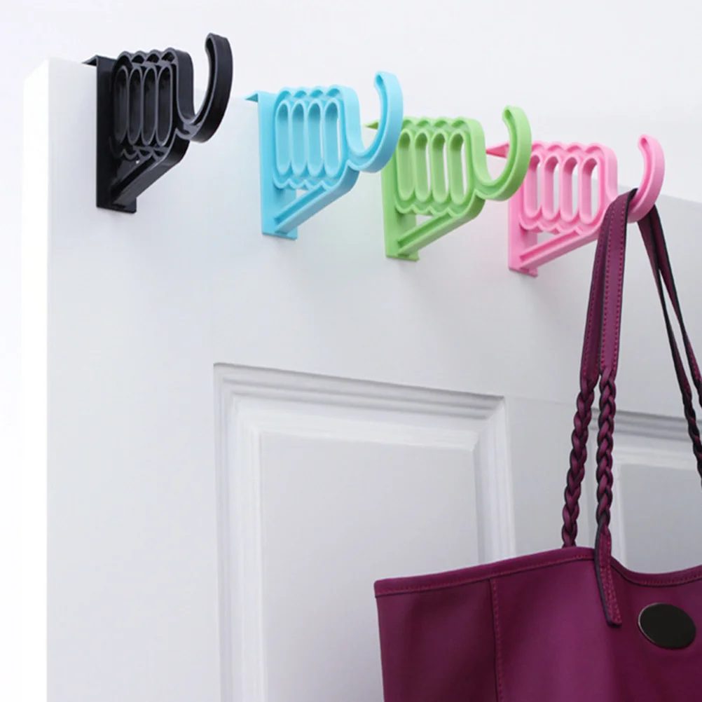 

Over Door Valet Hook Multi Hanging Hanging Holder Storage Hook Clothes Hanger for Bedroom Bathroom Cabinet Coats Jackets Hats