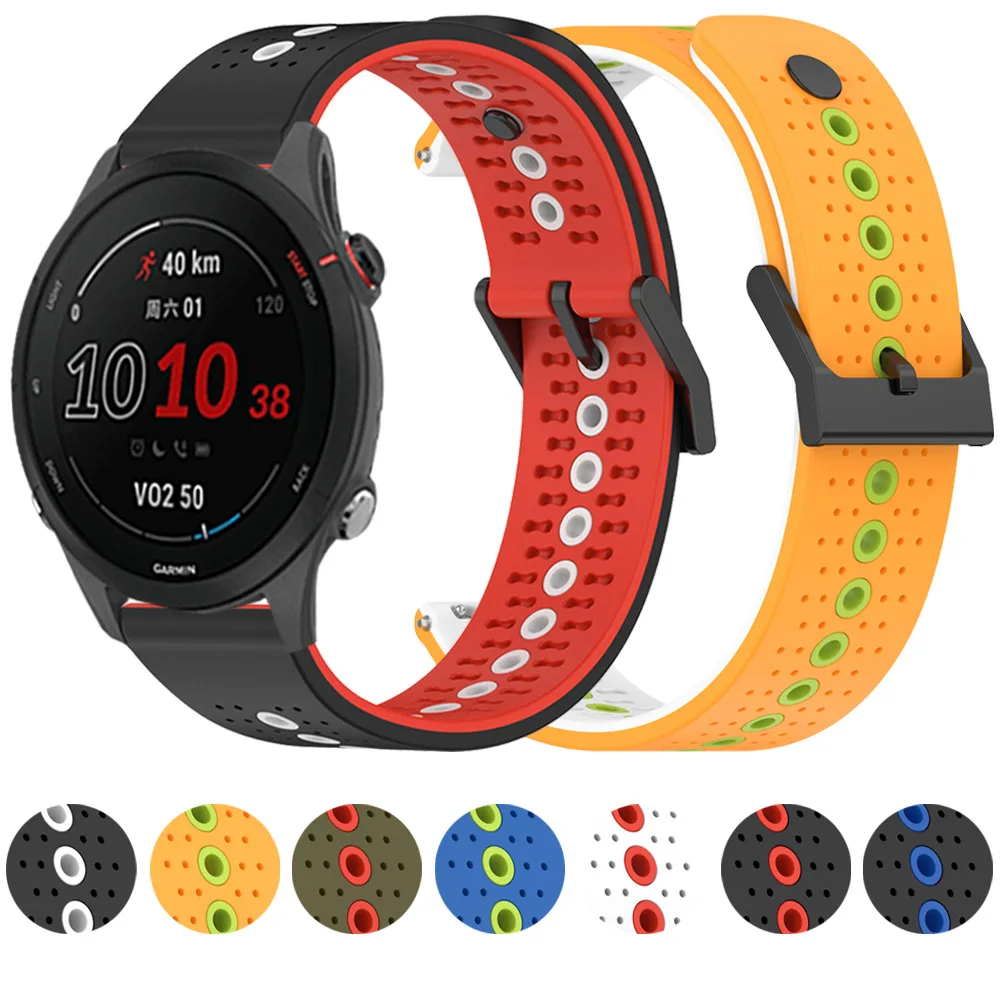 

Силиконовый ремешок для Garmin Vivoactive 4/CAME 2/Forerunner 255, музыкальный браслет, мягкие браслеты, браслет, спортивные аксессуары, 20/22 мм