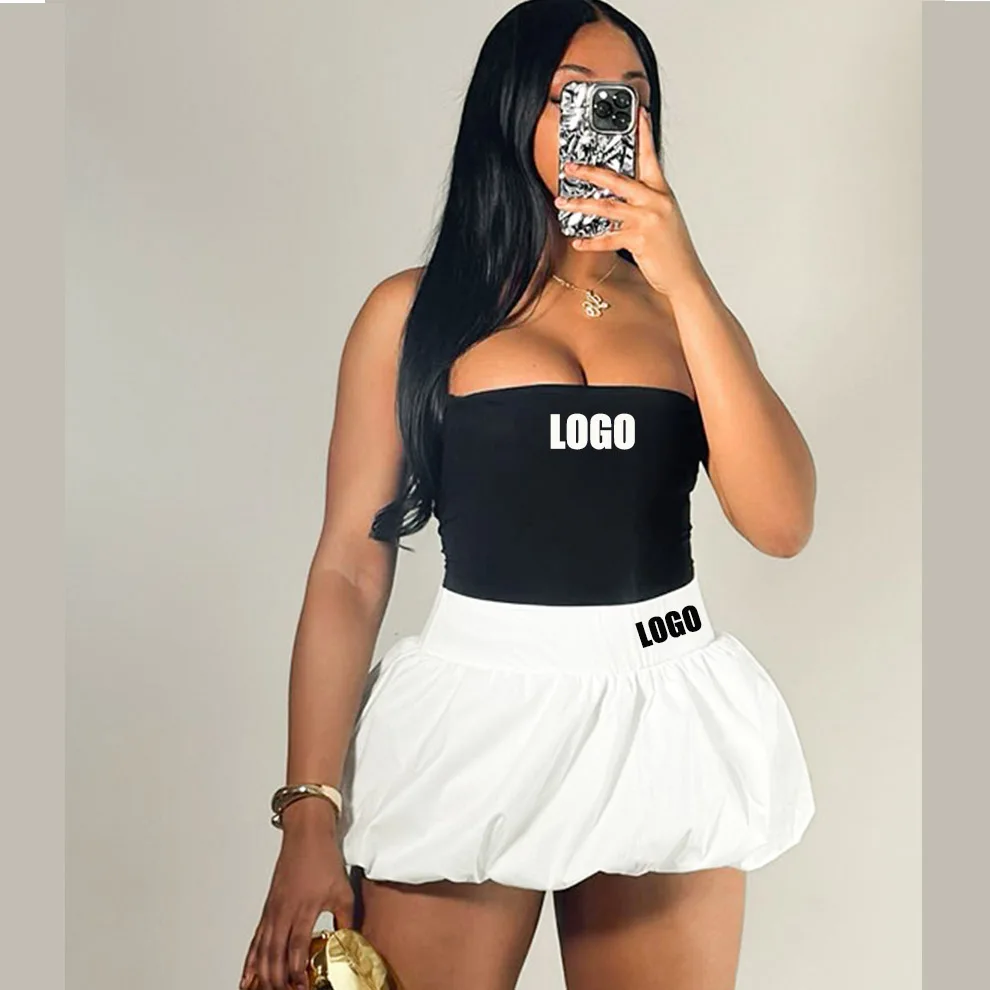 Женская одежда в европейском и американском стиле с логотипом на заказ летняя