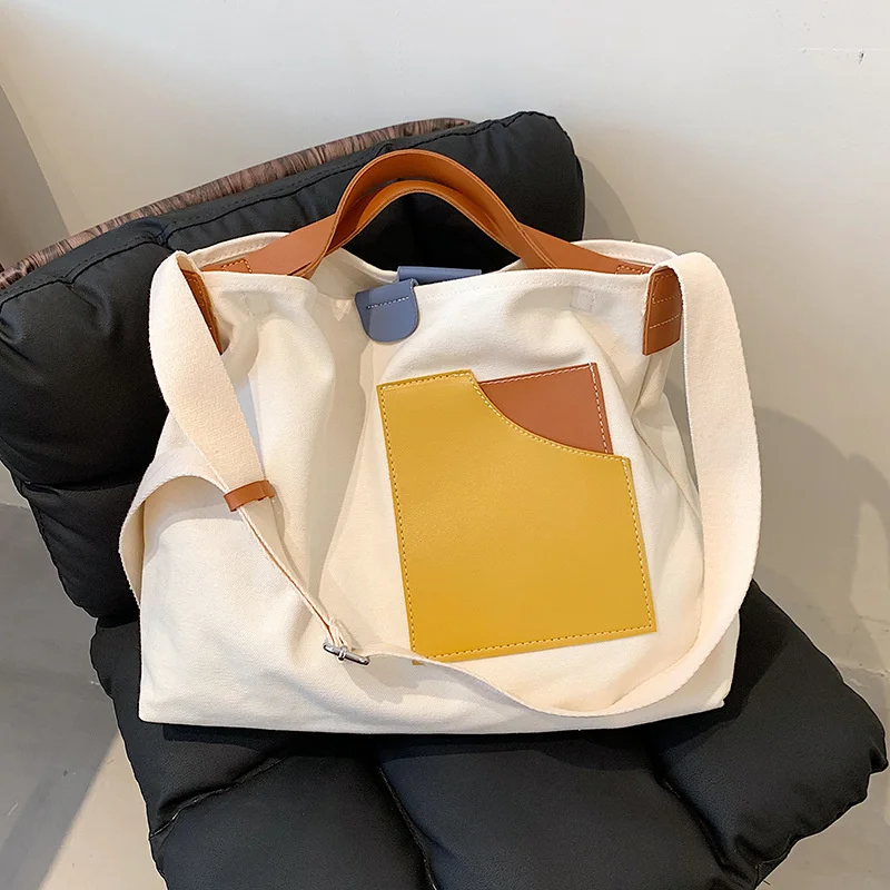 

Women Large Capacity Canvas Handbags Shoulder Crossbody Bag Fashion Female Casual Travel Purses Environmental Protection Bags