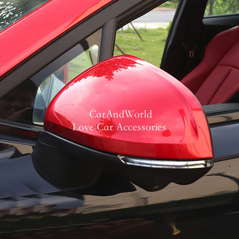 Корпус из АБС-углеродного волокна дверь зеркало заднего вида рамка Обложка брови