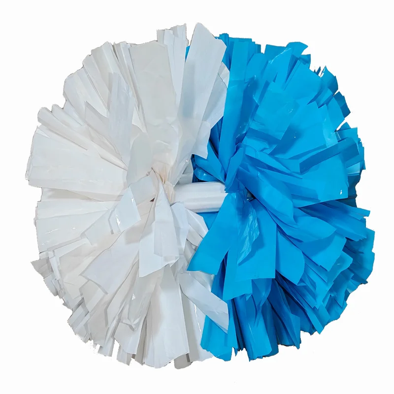 Помпон с сине-белыми шматочками 32 см 2 шт