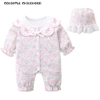 colorful childhood baby rompers clothes sets newborn girls cotton jumpsuits outfits spring autumn long sleeve overalls 616