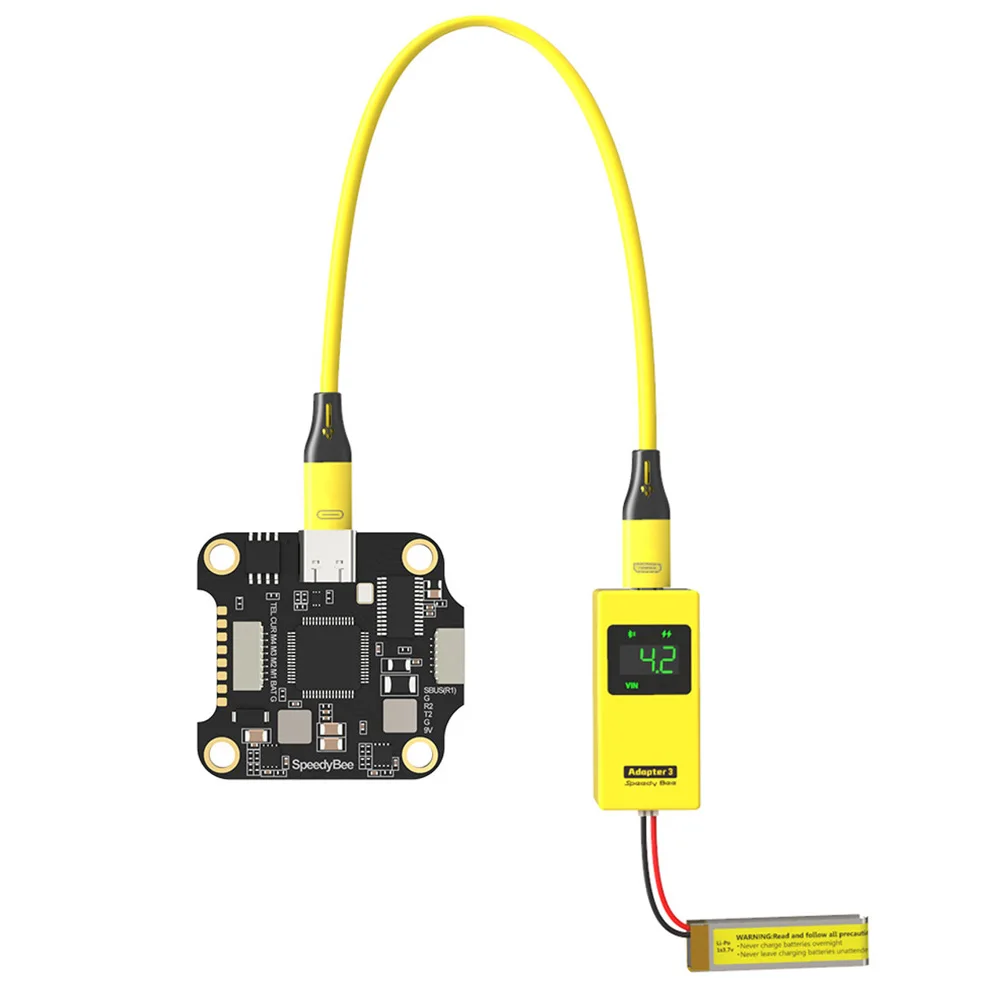Фото Новый адаптер SpeedyBee 3 встроенных Bluetooth и загрузчика Blackbox, быстрое зарядное устройство USB мощностью 30 Вт с 8-битной прошивкой BLHeli_S ESC Updater №5