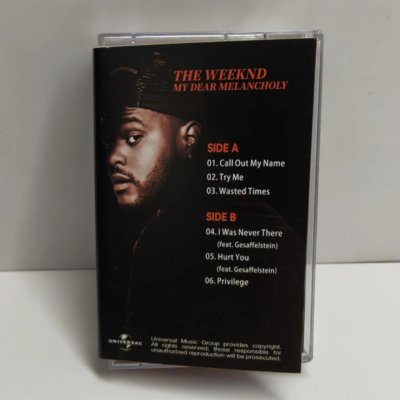 Новый альбом My Dear Melancholy, кассеты Try Me, музыка The Weeknd, кассета для косплея, Walkman, рекордер, автомобильные саундтреки, музыка для вечеринок, музыка для вечеринок в коробках (art.: 3920da271d8ca) - 3920da271d8ca