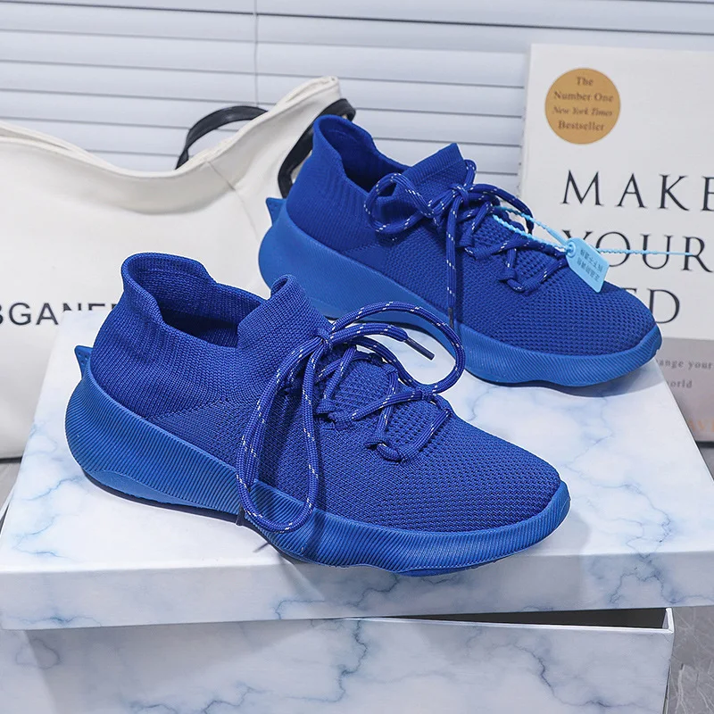 2022 Spring New Net Red Explosive Shark Tail Breathable Men's Shoes Casual Sports Couple Shoes Mesh Weaving Women's Shoes