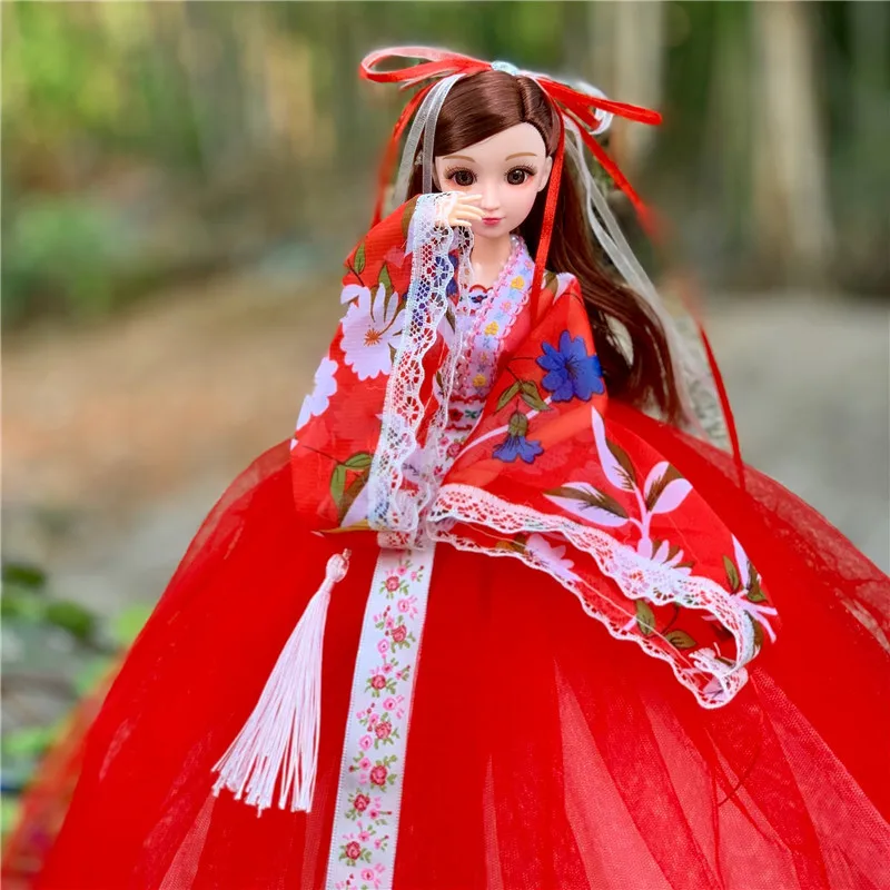 

1/6 модная шарнирная Свадебная кукла с 13 подвижными суставами 30 см, комплект сказочной куклы с 3D глазами, подарок для девочки на день рождения...