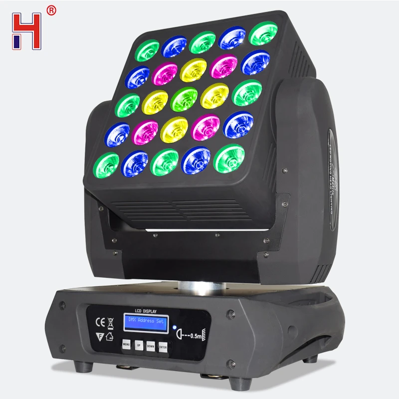 

Lyre Led Beam Matrix Stage Light 25x10W RGBW Moving Head Wash Lights DMX Professional DJ Bar Disco Show Party Lighting