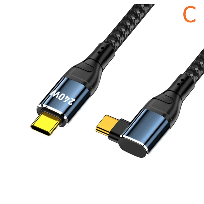 Кабель PD 240 Вт Тип C к Типу 100 Быстрая зарядка Дата 3 м для Samsung Huawei Xiaomi OPPO Oneplus Macbook iPad