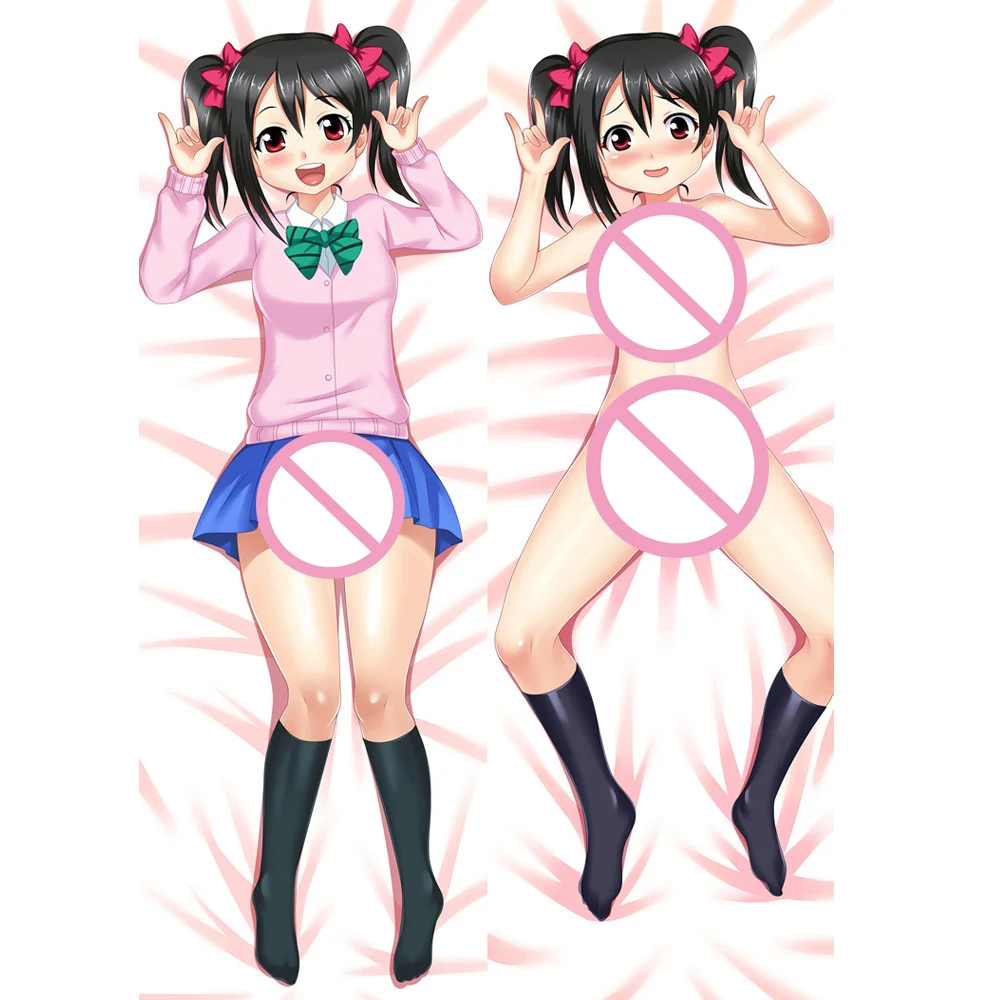 

Yazawa Nico Lovelive Pillowcase Student Star Body Dakimakura Cosplay Soft Peachskin Double Side Printing Otaku Throw Pillow