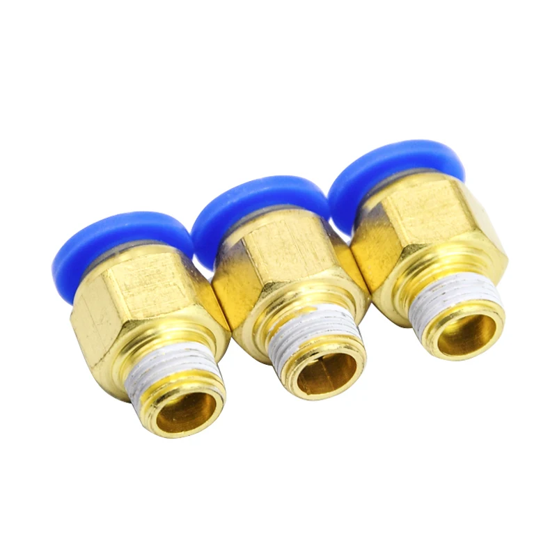 

100 шт./партия, пневматические разъемы BSPT, от 8 мм до 1/8 дюйма