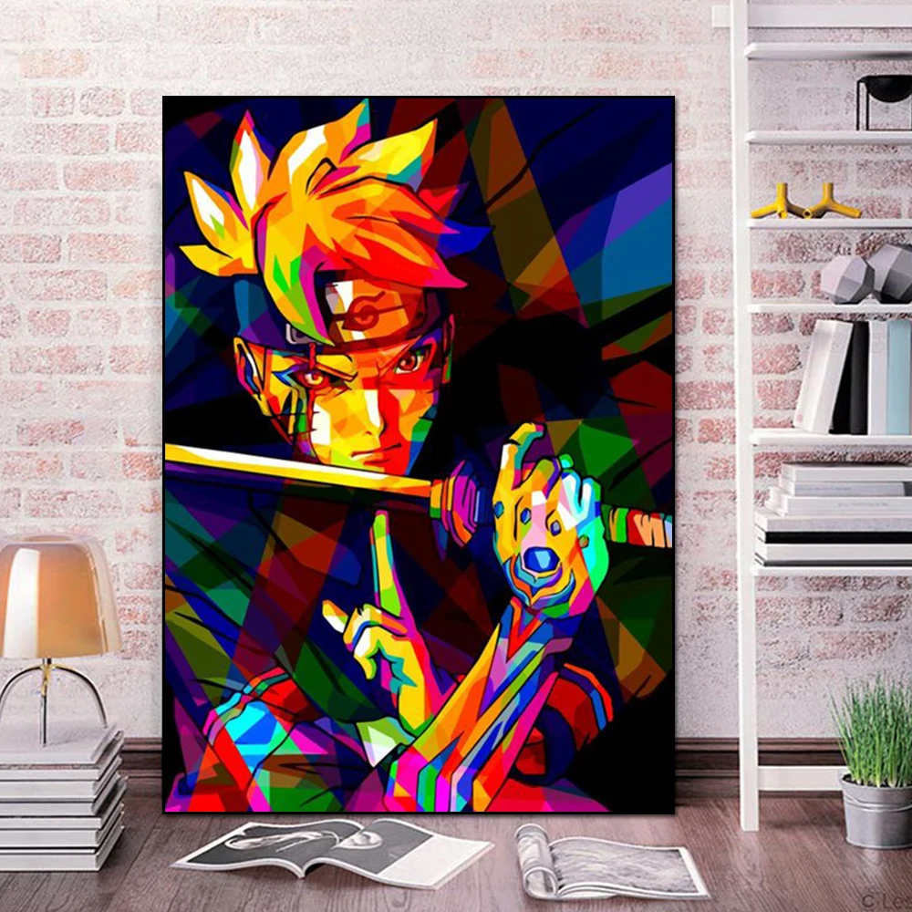

Boruto naruto Japanese anime poster Pictures Prints bandai Manga Cool figure Canvas paintings room decor Cuadros Decorativos
