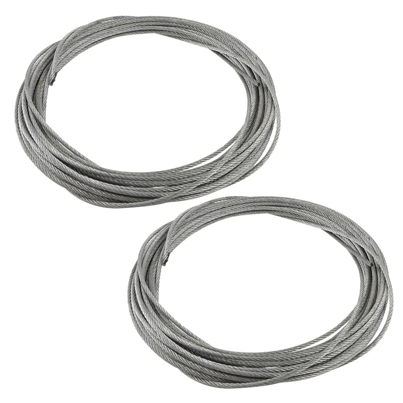 

HOT-2X 3Mm Diameter Flexible Stainless Steel Wire Rope Cable 12 Meter Length